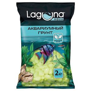 Грунт Laguna цветной желтый, 2 кг, 5−8 мм