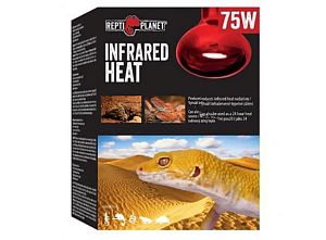 Инфракрасная лампа красный свет Repti Planet, 75 Вт