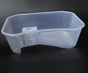 Черепашатник NOMOY PET открытый пластиковый прозрачный с&nbsp;островом 40&times;24,5&times;13&nbsp;см