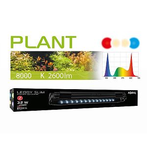 Светильник Aquael LEDDY SLIM PLANT для аквариума 80&minus;100&nbsp;см, 32&nbsp;Вт, черный