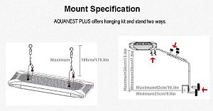 Светильник светодиодный Aquanest M<sup>7</sup>&nbsp;II&nbsp;Aquarium light полного спектра для рифовых аквариумов, 200&nbsp;Вт