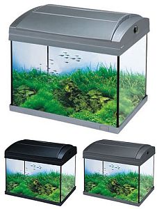 Аквариум Hailea прямоугольный+фильтр BEAUT-400, 45&nbsp;л, серебряный