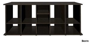 Подставка без дверок Biodesign АТОЛЛ 1000&nbsp;чёрная шагрень, влагостойкая плита ЛДСП 16/22&nbsp;мм, 201х66&times;82&nbsp;см