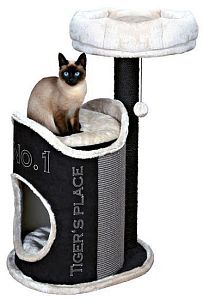 Домик TRIXIE «Susana» для кошки, искусственная замша, плюш, черный, 90 см
