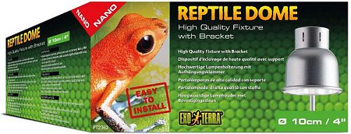 Светильник с держателем EXO TERRA Reptile Nano Dome, диаметр 10 см