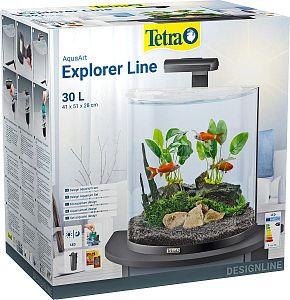 Tetra AquaArt Explorer Line GoldFish аквариумный комплект, &laquo;Полумесяц&raquo;, 30&nbsp;л