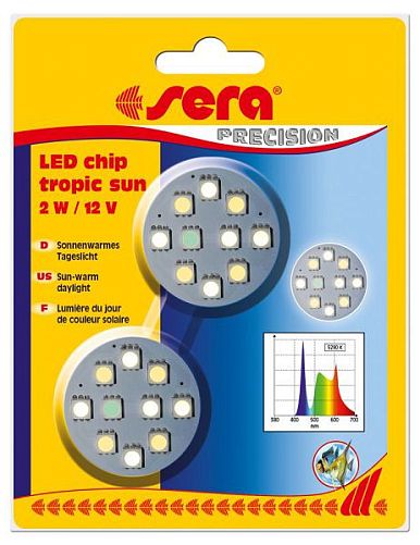 Sera LED Light, tropic sun запасной чип для светильника, теплый свет, 2шт.
