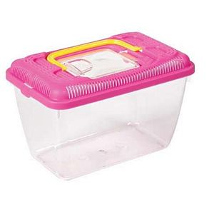 Фаунариум Naribo PCL-215 для мелких животных, пластиковый, с цветной крышкой, 21,5×13,5×14 см