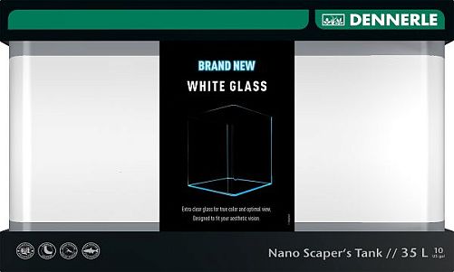 Аквариум Dennerle Nano Scaper's Tank White Glass 35 л, из осветленного стекла