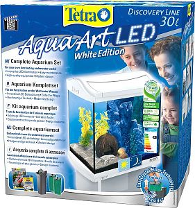 Аквариум Tetra AquaArt Discovery LED Cray белый, 30 л, 39×27,5×42 см