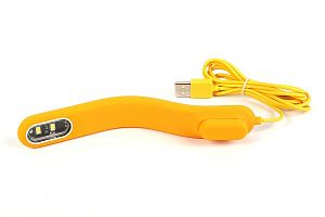 Светодиодный светильник AquaLighter Pico Soft yellow с гибким корпусом, 1 Вт, 170х25×8 мм, желтый