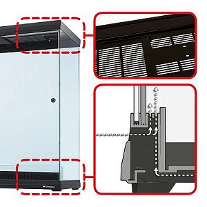 Террариум Ferplast EXPLORA 50 черный, 60 л