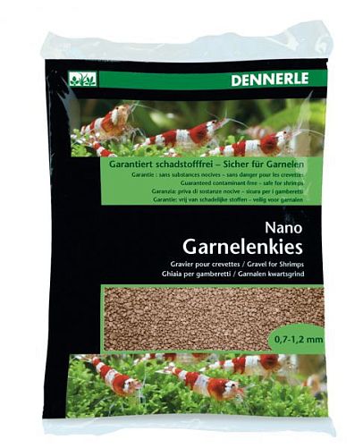 Грунт для мини-аквариумов Dennerle Nano Garnelenkies, "Borneo brown", 0,7-1,2 мм, 2 кг