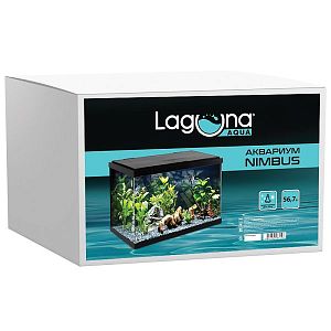 Аквариум Laguna Nimbus, черный, 56,7&nbsp;л, 593х308&times;366&nbsp;мм