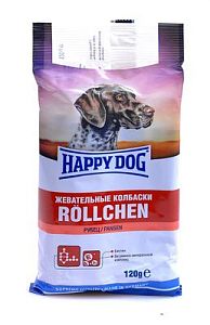 Жевательные колбаски HAPPY DOG с рубцом для собак, 120 г