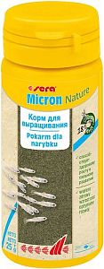 Корм Sera MICRON из планктона для молоди рыб, порошок 50 мл