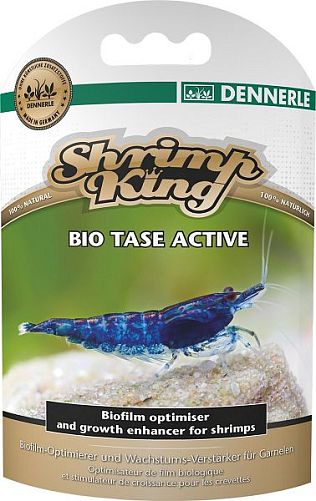 Добавка Dennerle Shrimp King BioTase Active для аквариумов с пресноводными креветками, 30 г
