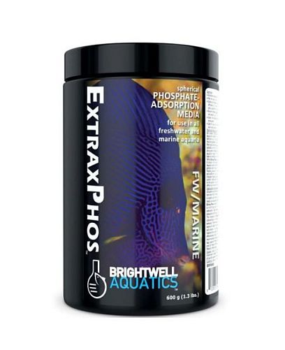 Адсорбент Фосфатно-Силикатный Brightwell Aquatics Extrax Phos для морских аквариумов, 600 г