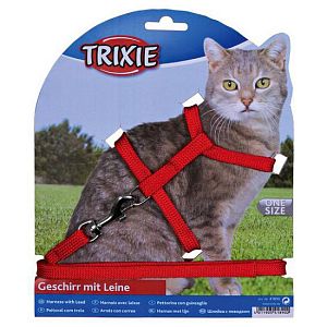 Шлейка TRIXIE с поводком для кошки, 22−42 см, 10 мм
