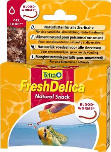 Tetra FreshDelica Bloodworms Rot Muckenlarven натуральный корм, желе мотыль 48 г