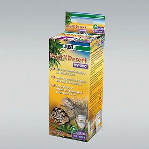 Энергосберегающая лампа JBLReptilDesert UV 300 с высоким уровнем UV-A и UV-B для пустынных террариумов, 15 Вт