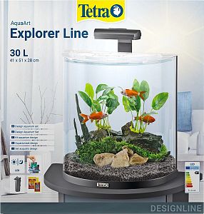 Tetra AquaArt Explorer Line GoldFish аквариумный комплект, «Полумесяц», 30 л