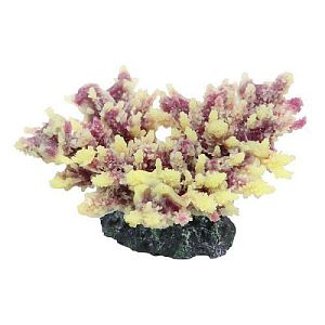Коралл VITALITY мягкий, пластик, желто-фиолетовый, 21х18×8,5 см