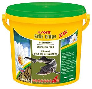Sera STURGEON CHIPS XXL основной корм для крупных осетров, чипсы 3,8 л