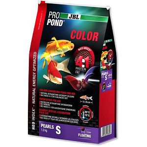 Корм JBL ProPond Color S для усиления окраски мелких карпов кои, гранулы 1,3 кг  (3 л)