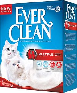 Наполнитель Ever Clean MultipleCat комкующийся для нескольких кошек