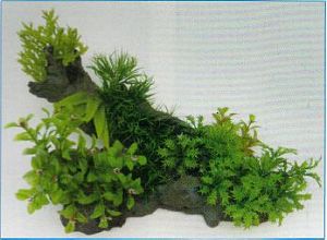 Композиция VITALITY искусственные растения/коряга, 39х22×22 см