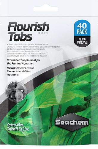 Таблетки для растений Seachem Flourish Tabs, 40 шт. 6 шт. на 45 л