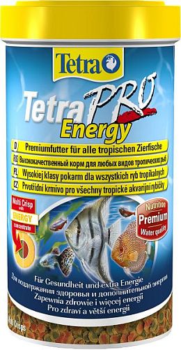 TetraPro Energy Crisps специалный энергетический корм для всех видов аквариумных рыб, чипсы 500 мл