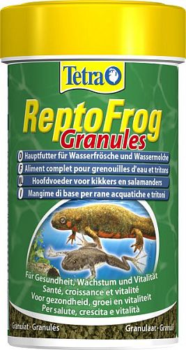 TetraReptoFrog Granules основной корм для лягушек и тритонов, гранулы 100 мл