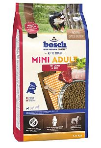 Корм Bosch Mini Adult Lamb&Rice для взрослых собак маленьких пород, ягненок, рис