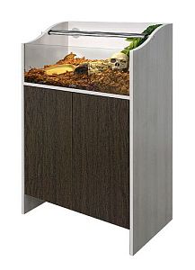 Террариум Biodesign TURT-HOUSE TERRA 70 для сухопутых черепах, с подставкой беленый дуб/венге, 58 л