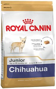 Корм Royal Canin Chihuahua JUNIO для щенков чихуахуа 2−8 месяцев