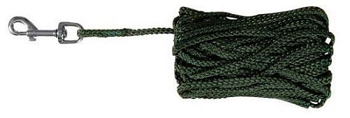 Поводок тросовый TRIXIE, нейлон, 15 м, D 5 мм, зеленый