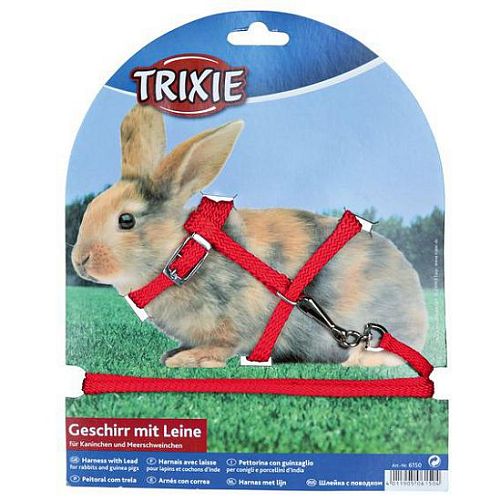 Шлейка TRIXIE для грызунов (для кроликов), 8 мм, 1,2 м