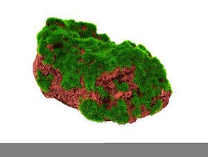 Prime Камень с мхом большой, пластик, 14×10,5×8 см