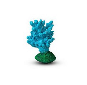 Коралл Ветка Голубой 7х7×11 см