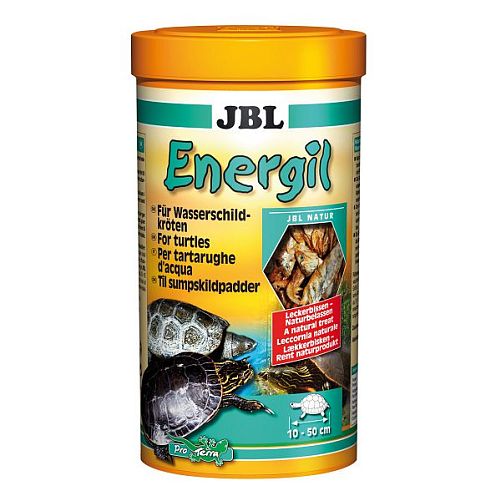 Корм JBL Energil из целиком высушенных рыб и рачков для крупных водных черепах, 1 л