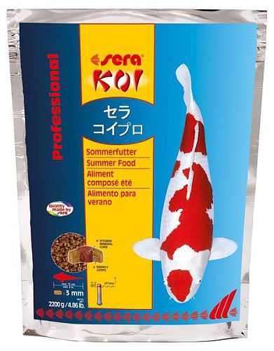 Sera KOI Professional Summer летний корм для кои и других прудовых рыб, 2,2 кг