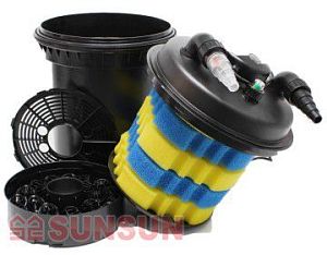 Фильтр прудовый напорный SUNSUN CPF-380&nbsp;с&nbsp;UV-стерилизатором, 25&nbsp;л, 10&thinsp;000&nbsp;л/ч, UV-11&nbsp;Вт