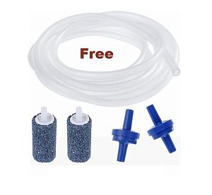 Компрессор диафрагмовый SunSun JT-202S регулируемый портативный DC5V с аккумулятором, 1,5 Вт, 2×1 л/мин