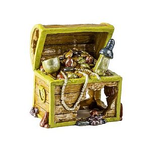 Декорация с GLO-эффектом GLOFISH «Сундук с сокровищами S», 5,6×7,6×7,9 см