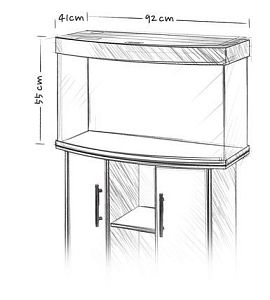 Аквариум JUWEL Вижн LED 180&nbsp;темное дерево, 180&nbsp;л, 92х41&times;55&nbsp;см