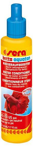 Sera Betta Aquatan кондиционер для подготовки воды в аквариумах с петушкамии, 50 мл
