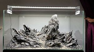 Декорация природная камень серый Лао,10−20&nbsp;см, 20&nbsp;кг