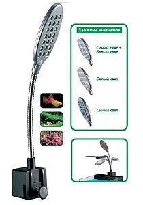 Светильник GLOXY Optic LED аквариумный, 3 Вт